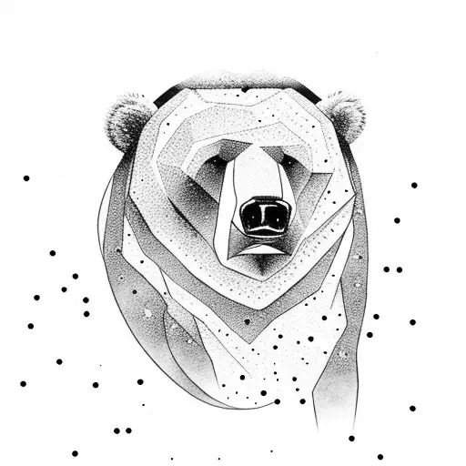 Bear And Chicken Watching The Stars