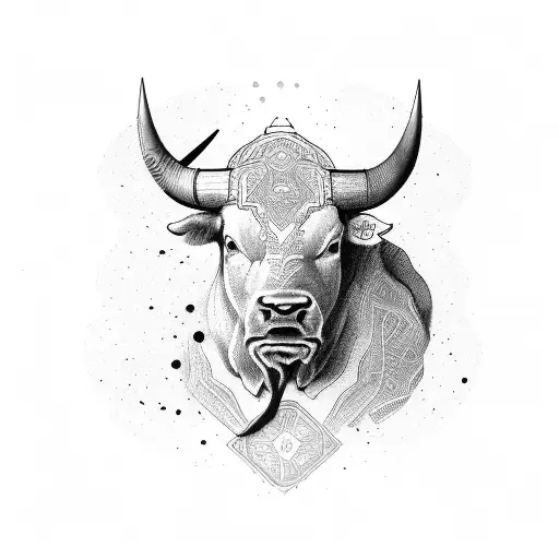 Bull With Atzec