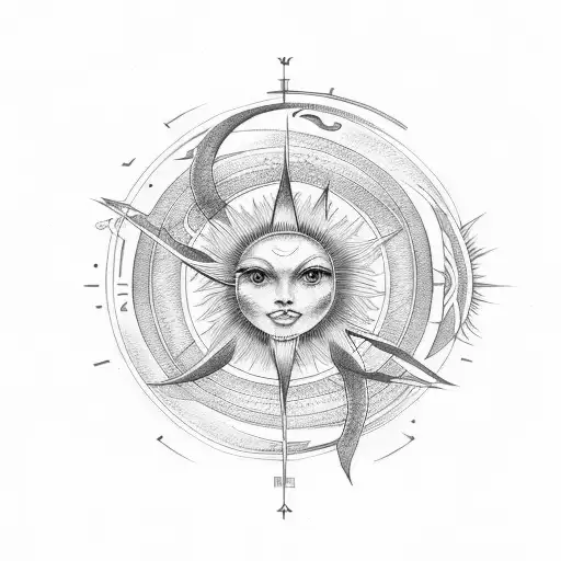 Infinity Symbol With The Sun And Moon Inside