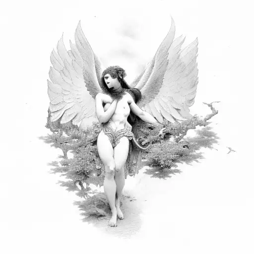 The Fallen Angel By Alexandre Cabanel