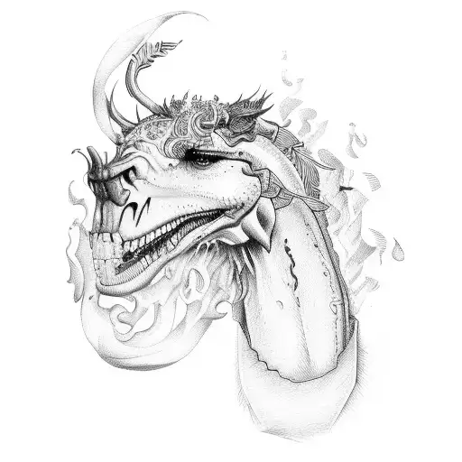 German Pastor And Fire