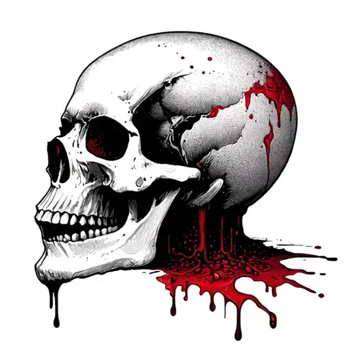 Skull Who Has Blood