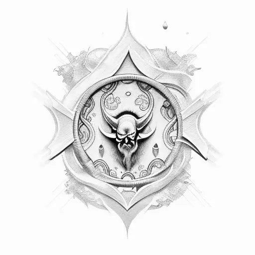 Semper Fideos Phrase Surrounded By A Jesus Baculus