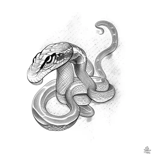 Snake Coming Out Of A Heart Romantically