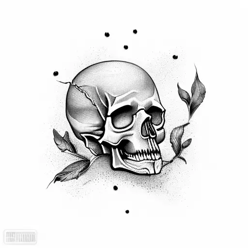 Skull With Papillons