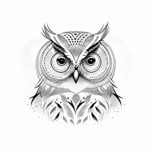 Owl White Clock
