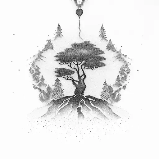 Silhouette Of Monkey On A Tree