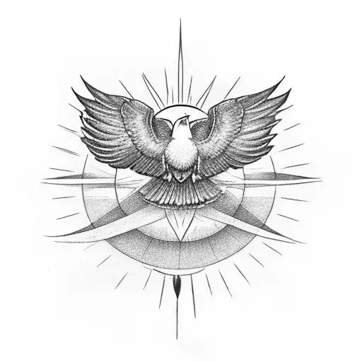 Raven With An Eternal Sun In The Backdrop Symbolizing New Beginings