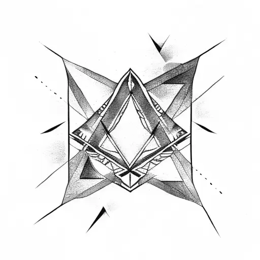 Triangle With Water Tribal