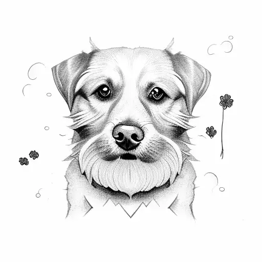 Man Giving Dog A Flower