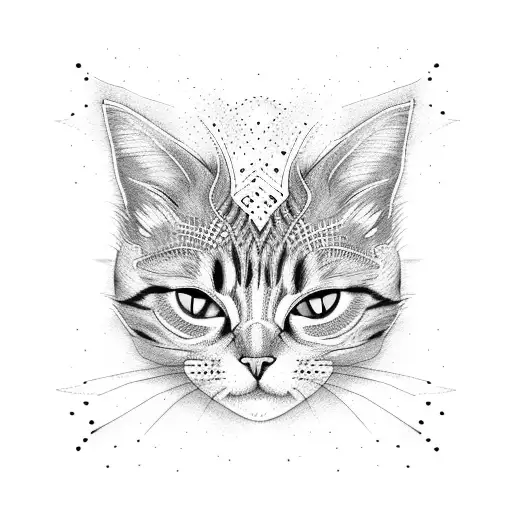 Cat In Banana Tattoo