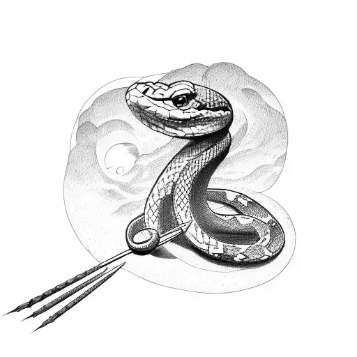 Snake With Arrow In Head