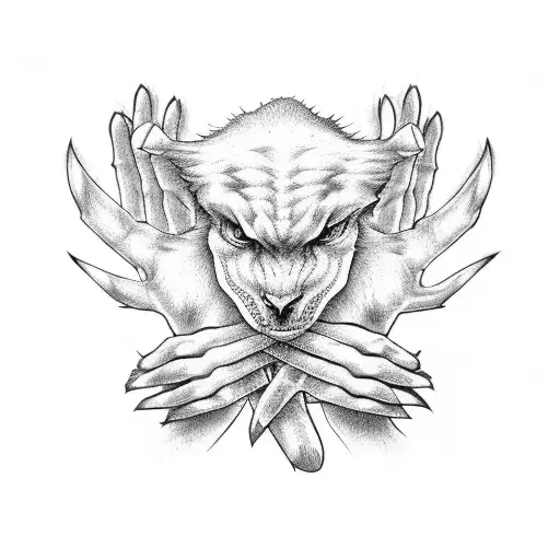 The Fiend Hurt Heal Gloves