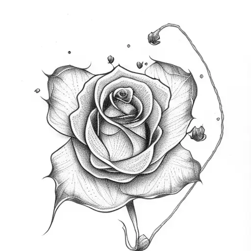 Skeleton Of A Flower