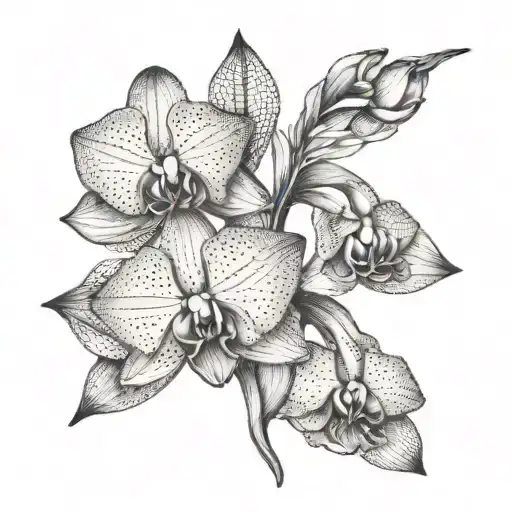Orchid Geometric Shapes