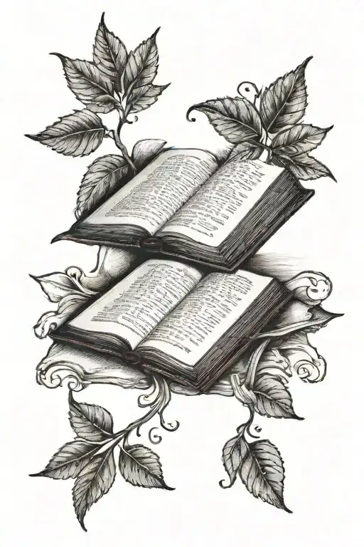 Book With Opened Book On Top