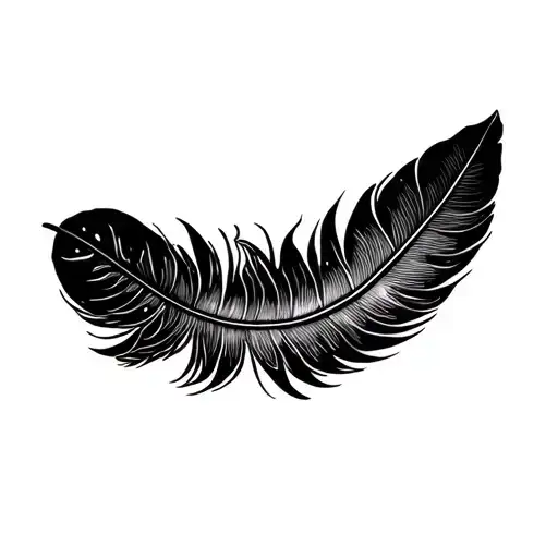 Boho Style Bird Feather