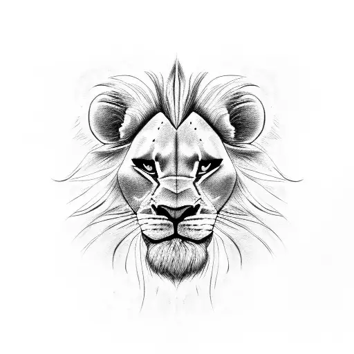 Half Simba's Face King With Scar's Face From Lion King