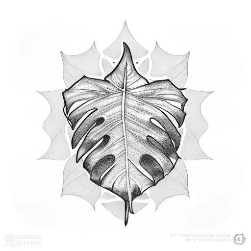 Monstera Leaf Greatest American Hero Logo