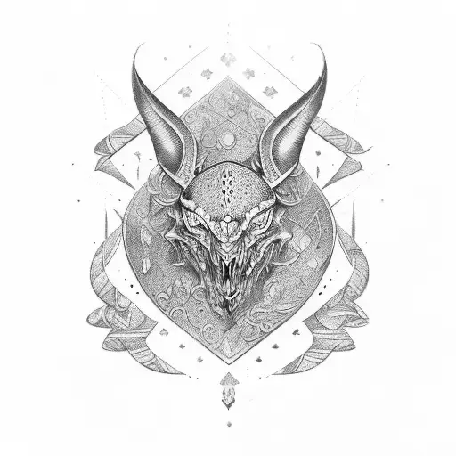 Temet Nosce Lettering With Heraldic Decoration