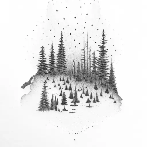 Forest Landscape With A Hidden Bible Verse