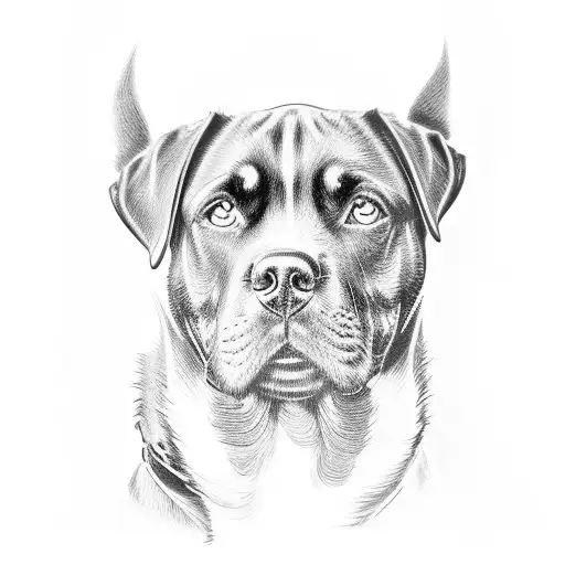 Praying Hands But One Hand Is A Rottweiler Paw Instead