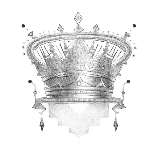 A Woman Wearing A Gold Crown