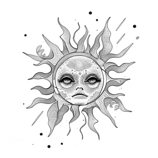 Sun And Ocean And Plants And Artist