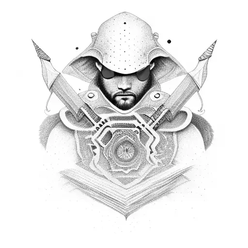 A Warrior Wrinting A Poem