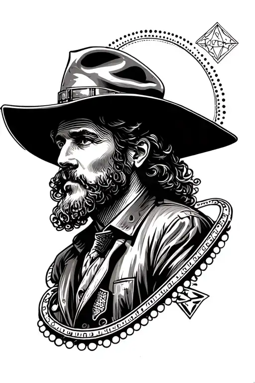 Whiskey Country Music Diamond Shaped Line Outlining