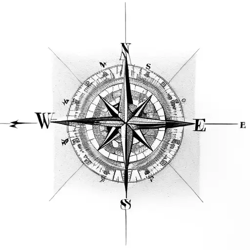 A Compass With Coordinates Of Significant Places In The Client's Life