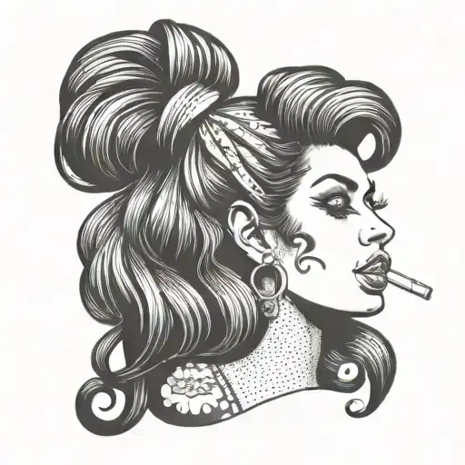 Amy Winehouse Cartoon Portrait Style