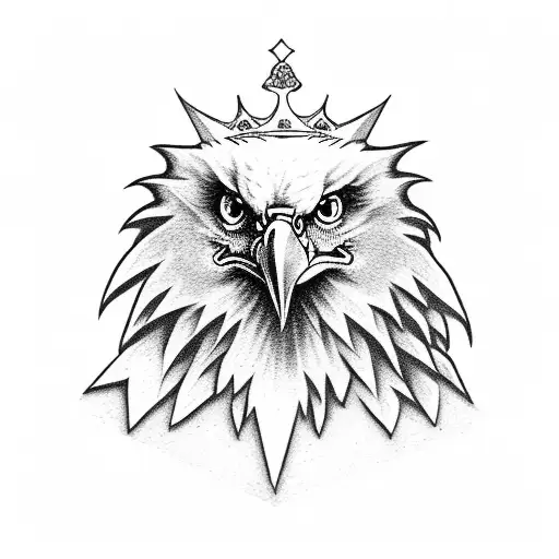 Eagle With Crown In Its Talons