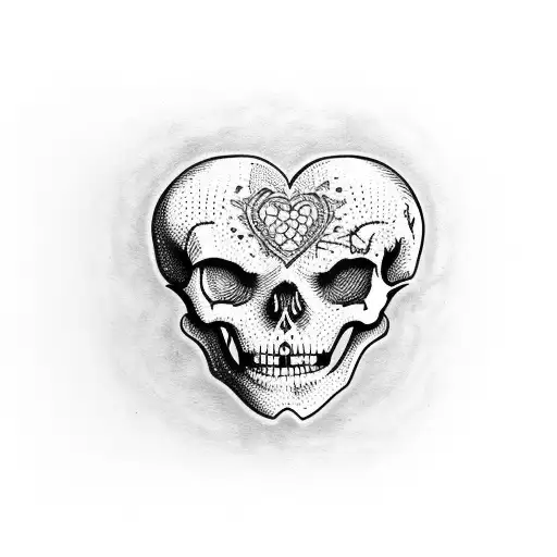 Skeleton Poking Heart