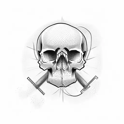 Drugs Alcohol Sportbikes Skull