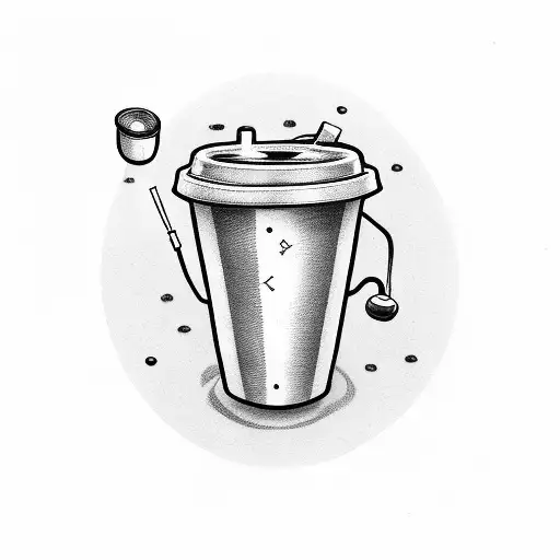 A Coffee Cup With A Stethoscope Wrapped Around It