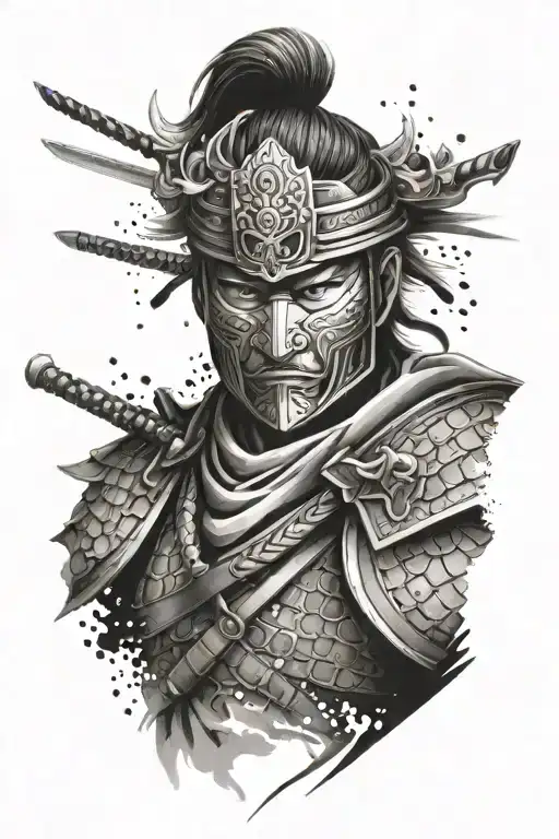 Samurai Warriors With Mask