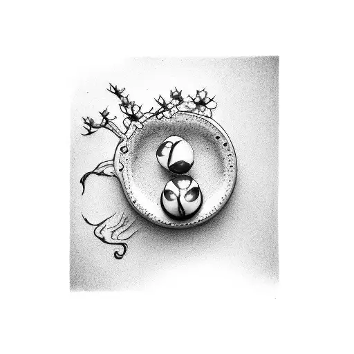 A Coffee Bean Morphing Into A Book With Japanese Cherry Blossoms