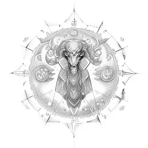 Zodiac Signs Arranged In A Celestial Pattern