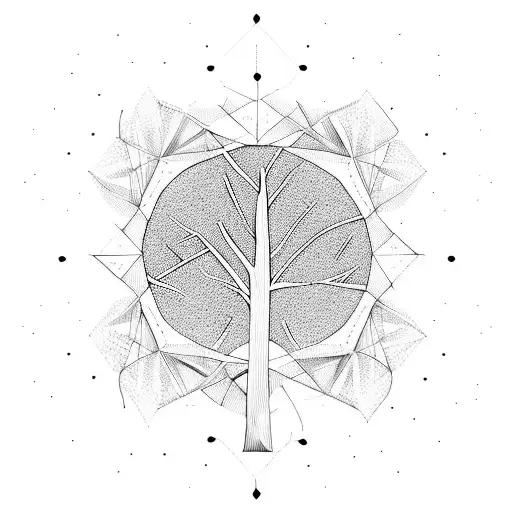 A Geometric Tree With Intricate Patterns Inspired By Mountain Biking Trails