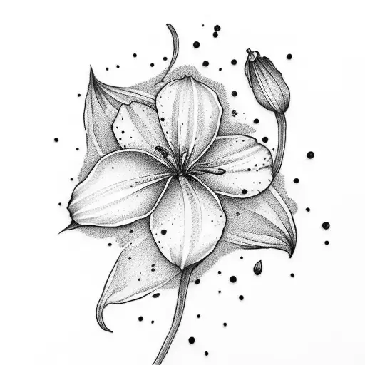 Lily Of The Valley And Cosmos Flower