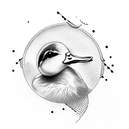 Baby Duck With Head Stuck In A Stewed Tomato