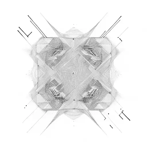 An Abstract Representation Of A Dance Floor With Dynamic Lines And Shapes