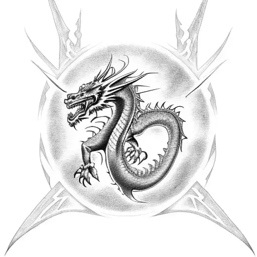 Dragon With Logo Of Metallica