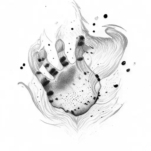 Cat Paw Pink And Black