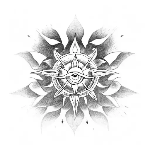 Mahabharat Karna Sun Symbol On Antha Asti Prarambh Test Tatto