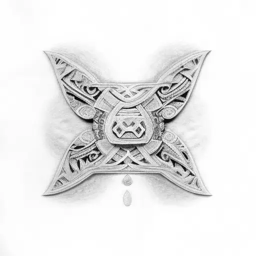 A Maori-inspired Guitar With Intricate Dotwork