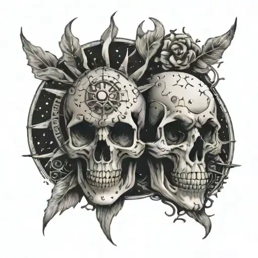 Sun And Moon Skull