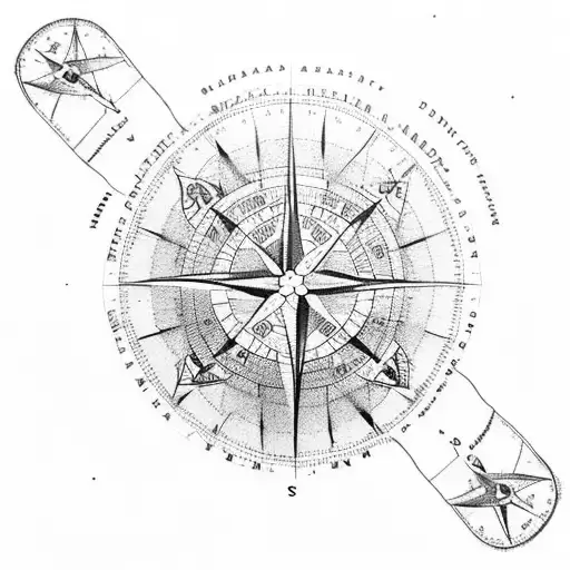 World Maps And Compass