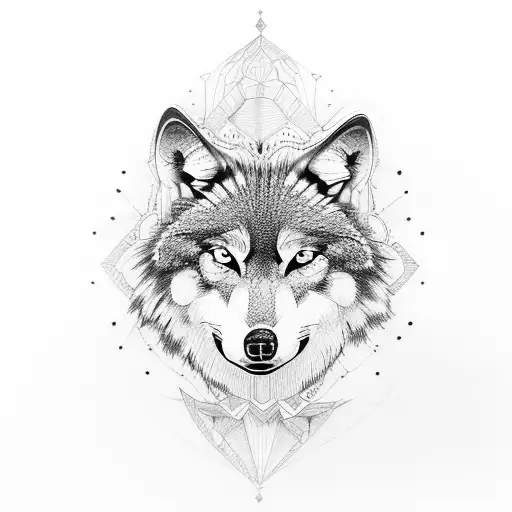 Time Travel Clock With Wolf